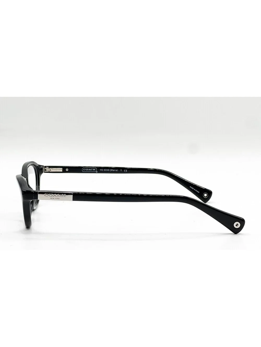 Coach HC 6046 5002 Black Cat Eye Authentic Eyeglass Frames 50-15-135